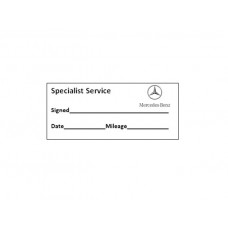 Specialist Service Stamp - Mercedes
